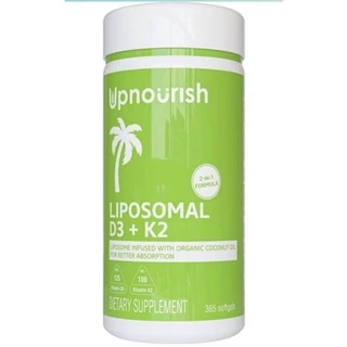 ✨️พร้อมส่ง✨️Liposomal Vitamin D3 K2 MK7, 365 Softgels