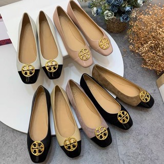 ‼️ใส่สบายมากค่า รุ่นใหม่ สุภาพมาก ‼️ Tory burch ballet flat two-tone  35-42 ราคา 2190.-