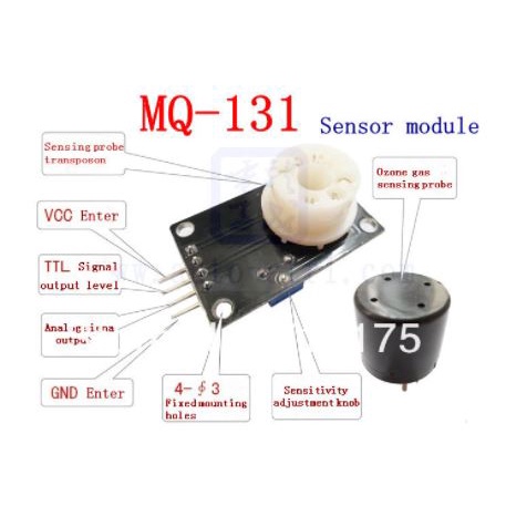 MQ-131 MQ131 OZON GAS DETECTION โมดูล OZON เซนเซอร์โมดูลสําหรับ ARDUINO MEGA