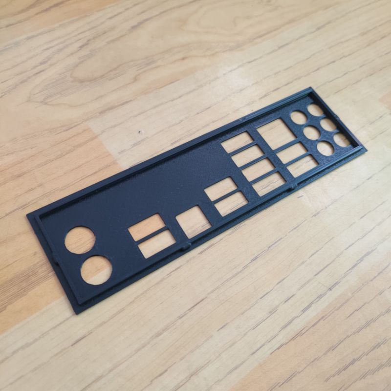 ฝาหลังเมนบอร์ด Asus p7p55d p7p55d-e และรุ่นอื่นๆ มีทุกรุ่น แผ่นหลังเมนบอร์ด i/o shield mainboard  เพ