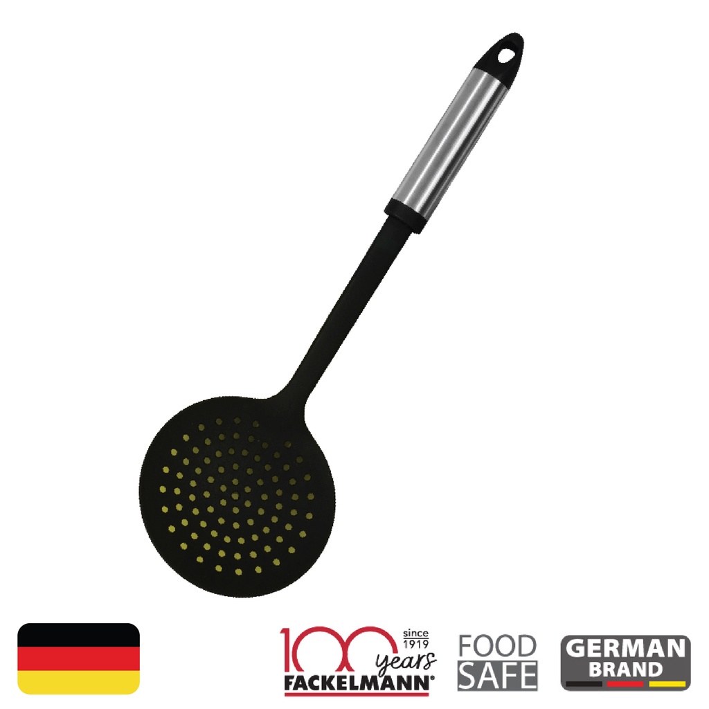 ที่ตักของทอดไนล่อนด้ามพลาสติก	PP SKIMMER WITH PLASTIC HANDLE	5051126806651