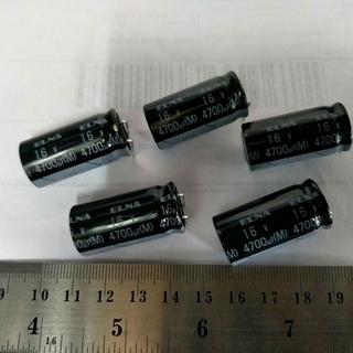 (5ชิ้น) 4700UF16V ELNA105C ขนาด16x32mm.ของใหม่ของแท้จากโรงงานสินค้าพร้อมส่ง