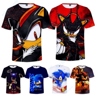 เสื้อยืดลําลอง ลาย Sonic the Hedgehog Series สําหรับเด็กผู้ชาย และเด็กผู้หญิง