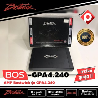 เพาเวอร์แอมป์ติดรถยนต์ BOSTWICK รุ่น BOS-GPA4.240 4CH CLASS AB สีดำ เครื่องเสียงติดรถยนต์,เพาเวอร์ติดรถยนต์ 4,500 บาท