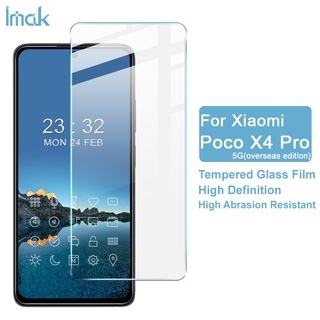 ฟิล์มกระจกนิรภัย กันรอยหน้าจอ แบบบางพิเศษ ป้องกันการระเบิด สําหรับ Imak Poco X4 Pro 5G 9H