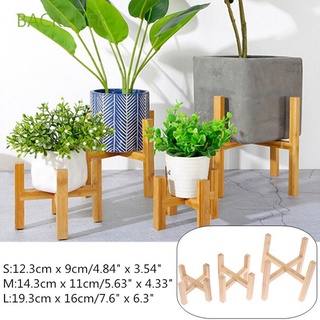 BACK2LIFE Durable Wood Rack Free Standing Plant Stand Shelf Flower Pot Trays Planter Garden Home Decor Indoor Strong Display Bonsai Holder