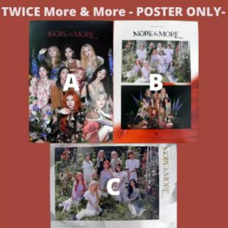 [TWICE] ❗พร้อมส่ง❗Poster More &amp; More โปสเตอร์ A B C ver. + กระบอกโปสเตอร์