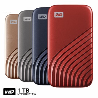 WD External Harddisk SSD 1TB NEW USB 3.2 Gen2 ฮาร์ดดิสก์แบบพกพา รุ่น NEW My Passport SSD (WDBAGF0010)ประกัน Synnex 5ปี