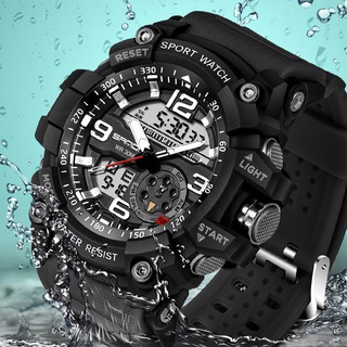 SANDA 759 Sports Mens Watches Top Brand Luxury Military Quartz Watch Men Waterproof S Shock Wristwatches relogio mascul