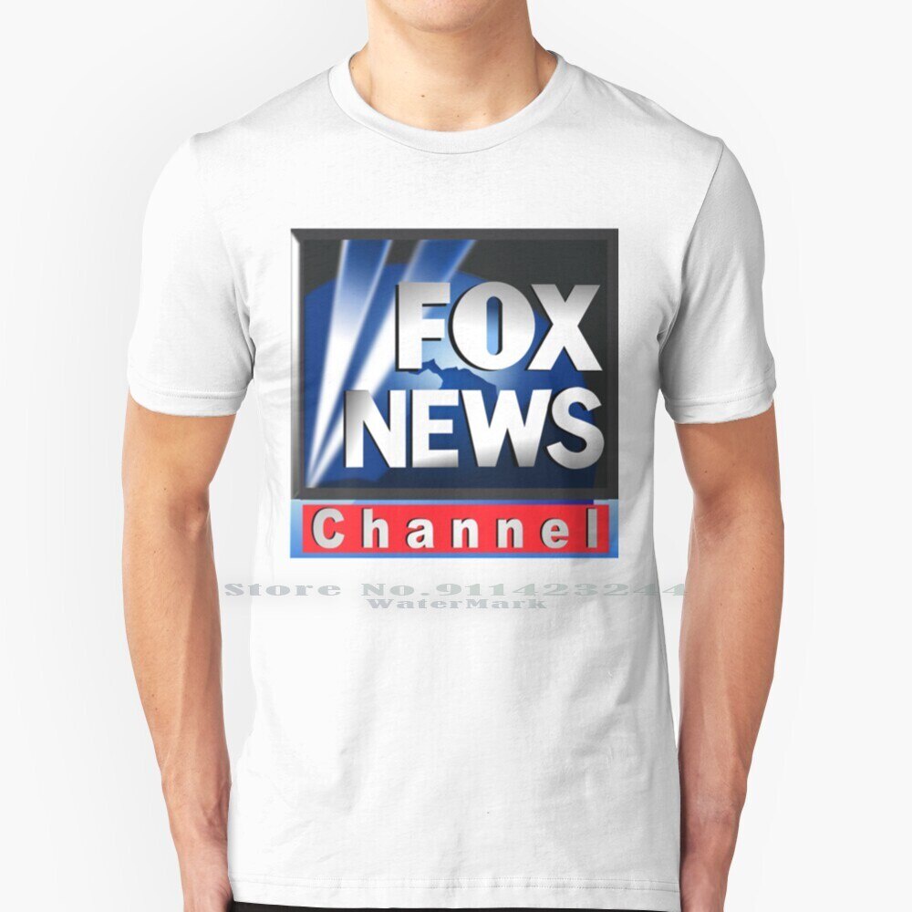 เสื้อผ้าผชเสื้อยืด ผ้าฝ้ายแท้ 100% พิมพ์ลายโลโก้สุนัขจิ้งจอก Cnn Usa Trump News Joe Biden สไตล์วินเท