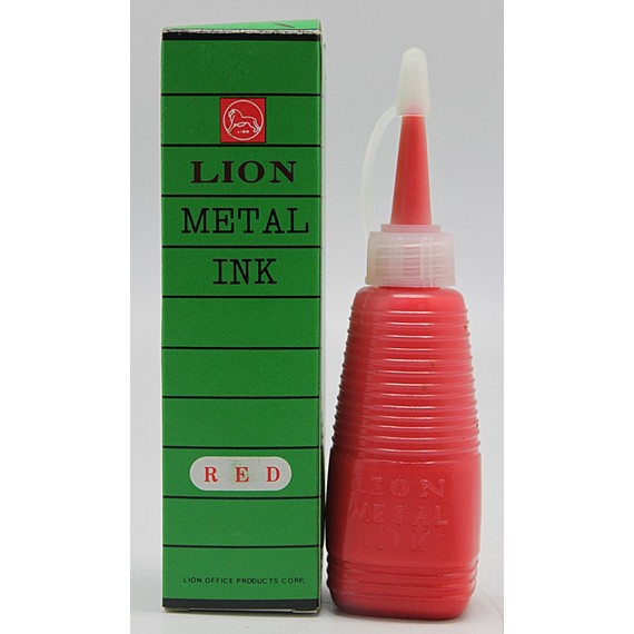 หมึกเติมเครื่องตีเบอร์(Numbering Machine) 28 ml. ตรา LION METAL INK #LMN-1