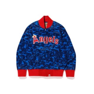 PROSPER - BAPE x Mitchell &amp; Ness Angels Jacket Blue