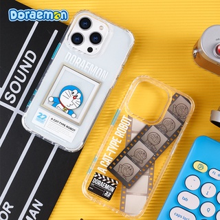 เคสโทรศัพท์มือถือแบบแข็ง ใส กันกระแทก ลาย ROCK &amp; Doraemon In Share สําหรับ iPhone 14 Plus 14 Pro Max 14 14 Max 14 Pro 14 Pro Max