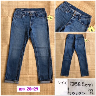 I06&gt;&gt;👖กางเกงยีนส์ MUJI มือสองญี่ปุ่นเอว 28~29