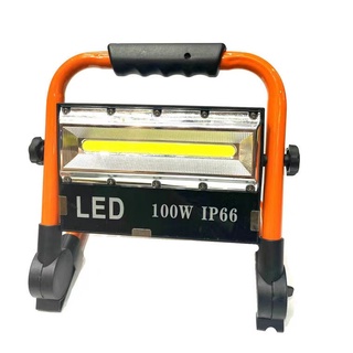 LED Light 100W แบบพกพา สปอร์ตไลท์ แท้จาก โคมไฟพลังงานแสงอาทิตย์ แผงโซล่า ไฟโซล่า ไฟสนาม หลอดไฟประหยัดพลังงาน