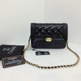 💝ellapupeshop💝Chanel สะพาย พรีเมี่ยม 8” หนังเงา &amp; หนังด้าน