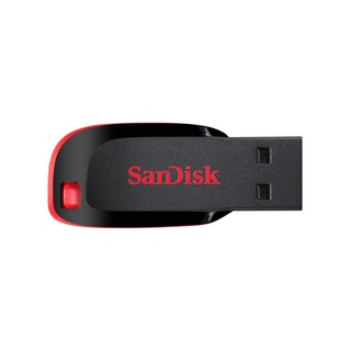 SANDISK USB2.0 Cruzer Blade CZ50 128GB/BK With Red MS2-000942 แฟลชไดรฟ์