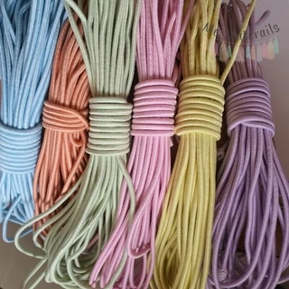 (#108)ยางยืดถักกลม ขนาด 2.5mm. ยาว 5,10หลา