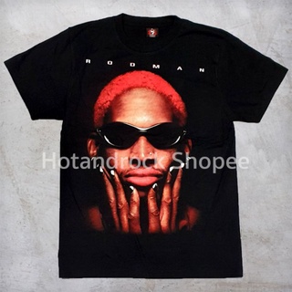 เสื้อยืดโอเวอร์ไซส์เสื้อบาสเกตบอล Rodman TDO144 HotandrockS-3XL