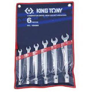 KINGTONY ชุดประแจปากตายข้างบล็อก 6ชิ้น  10-19มิล. รุ่น 1B06 ของแท้TAIWAN