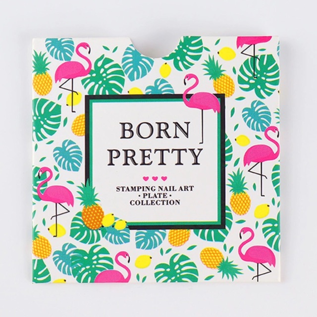 แผ่นปั้มเล็บ born pretty