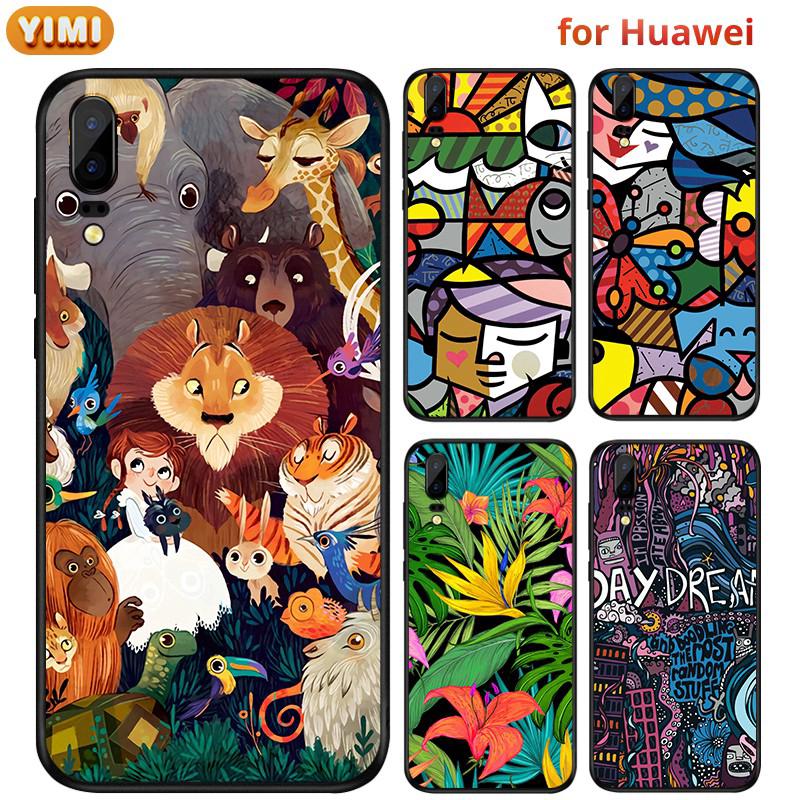 เคส Huawei Nova Y61 Y70 10 Pro 9 7 SE 7i 5T 3i มือถือสำหรับเคสโทรศัพท์มือถือลายการ์ตูนสัตว์สําหรับ