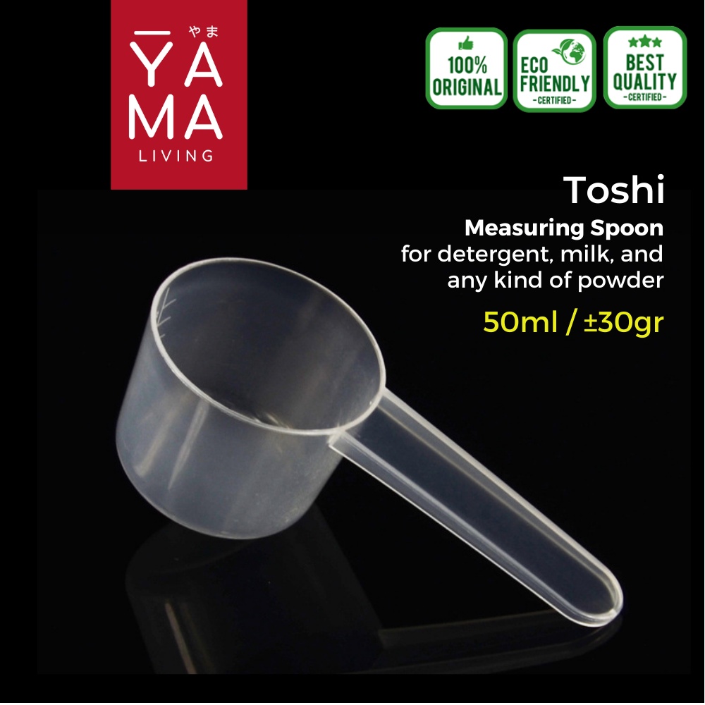 Yama TOSHI ช้อนตวงผงซักฟอก เวย์โปรตีน 50 มล. 30 กรัม