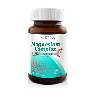 VISTRA MAGNESIUM COMPLEX PLUS CAP 30/BT วิสตร้า แมกนีเซียม