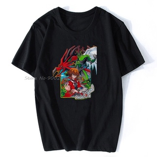 เสื้อยืดผ้าฝ้าย พิมพ์ลาย Yugioh Hero สไตล์ฮิปฮอป ฮาราจูกุ สตรีท สําหรับผู้ชาย และผู้หญิงS-5XL