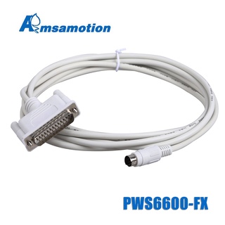 Yy สายเคเบิลโปรแกรมมิ่ง PWS6600-FX สําหรับ 25pin Hitech PWS6600 6A00T HMI Connect Mitsubishi FX1S 1N 2N 3U 3GA 5U DB25 FX All Series PLC