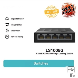 Gigabit Switching Hub 5 Port TP-LINK LS1005G (4) ประกัน LT. อุปกรณ์ขยายสัญญาณ ขยายสัญญาณ ethernet อีเทอร์เน็ต