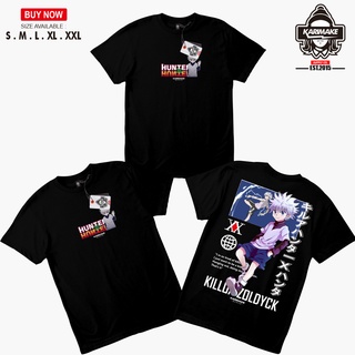 ROUND คอลูกเรือเสื้อยืด ลายการ์ตูนอนิเมะ Karimake HUNTER X HUNTER KILLUA ZOLDYCK V4-4XL