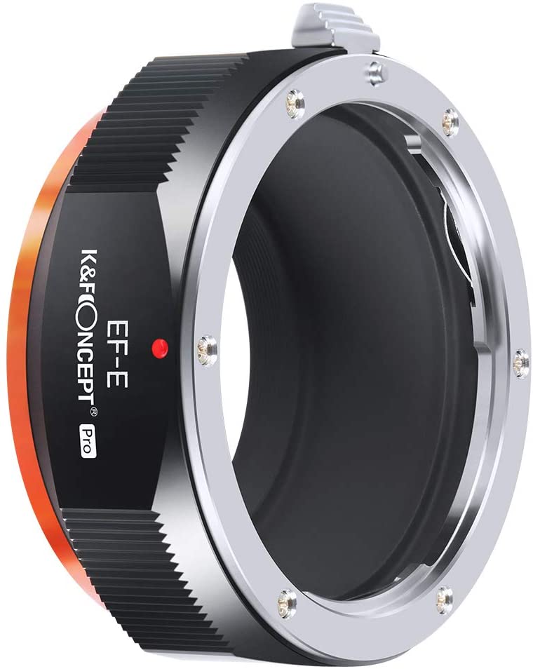 K&f อะแดปเตอร์เมาท์เลนส์กล้อง EOS เป็น E เมาท์เลนส์ Canon EF EF-S เป็นเมาท์ E NEX พร้อมเคลือบเงา สําหรับ Sony A6000 A6400 A7II A5100 A7 A7RIII