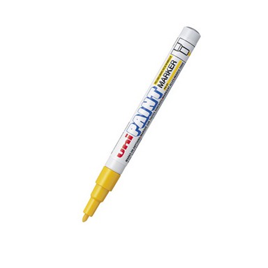 ปากกาเพ้นท์ [UNI PAINT] PX-21 0.8-1.2 มม. เหลือง