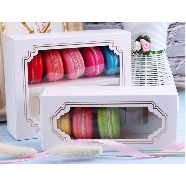 กล่องใส่มาการอง สำหรับมาการอง 5 และ 10 ชิ้น (MA07)