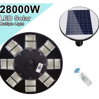 โคมไฟ UFO MP 16ช่อง LED 23000W -  28000W Square Light ไฟถนน ไฟโซล่าเซลล์ Solar Street Light พลังงานแสงอาทิตย์ LED แสงขาว