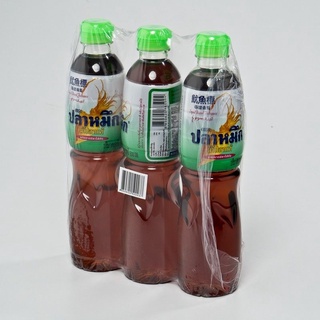 พร้อมส่ง! ปลาหมึก น้ำปลา ขวดเพ็ท 500 มล. x 3 ขวด Squid Fish Sauce 500 ml x 3 Bottles