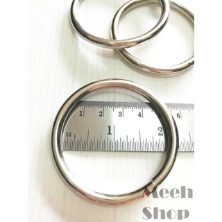 ปลีก/ส่ง ห่วงกลม 2 นิ้ว (50 มม.) หนา 5 มิล สีเงิน