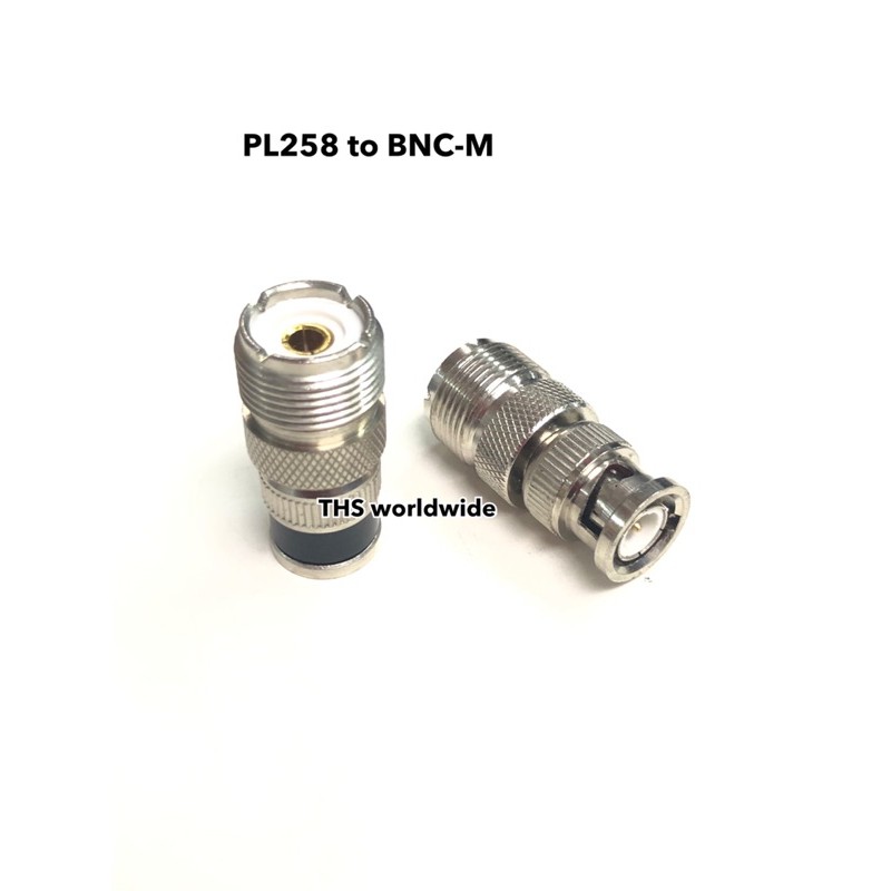 ข้อลด 1 ตัว PL258 to BNC-M Connector (อย่างดี) UG255/U ขั้วแปลง PL เป็น BNC เพื่อใส่ขั้วเสาอากาศ วิท