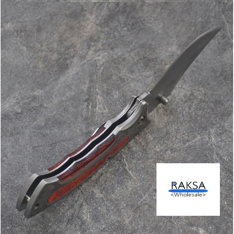 RAKSA Wholesale NB009 มีดพับ มีดพกพา มีดเดินป่า มีดสวยงาม มีดแคมป์ปิ้ง มีดพกทหาร มีดพกสวย มีดสะสม วัสดุ440C ขนาด19cm ราคา ถูกที่สุด ดีลบีเคเค แกลเลอรีภาพที่ 7