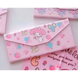 MY MELODY กล่องแว่น กล่องแว่นตา แบบพับได้  พกพาสะดวก  รุ่นใหม่  ลายการ์ตูน    มาย เมโลดี้  ผลิตจากวัสดุอย่างดี MANOPNEST