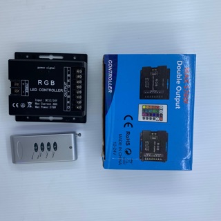 กล่องคอนโทนไฟ5050RGB. LEDCONTROLLER. Input:DC12V/24V