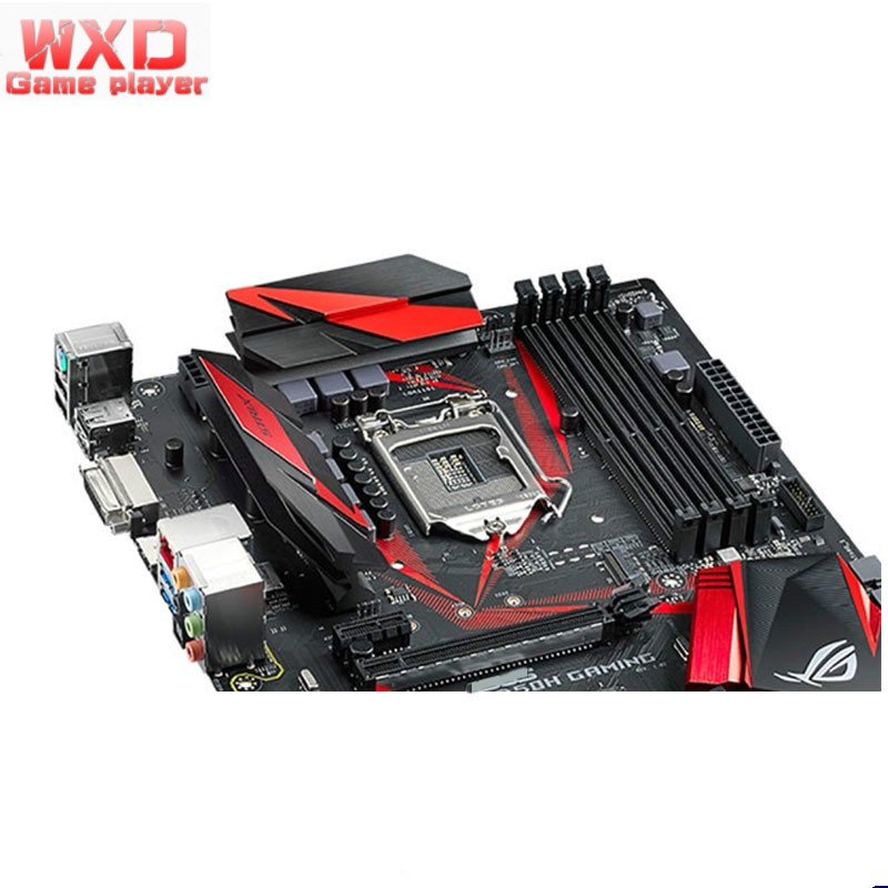 เมนบอร์ดเล่นเกม สําหรับ asus ROG STRIX B250H GAMING DDR4 LGA 1151 B250 64GB USB2.0 USB3.0 DVI HDMI #2
