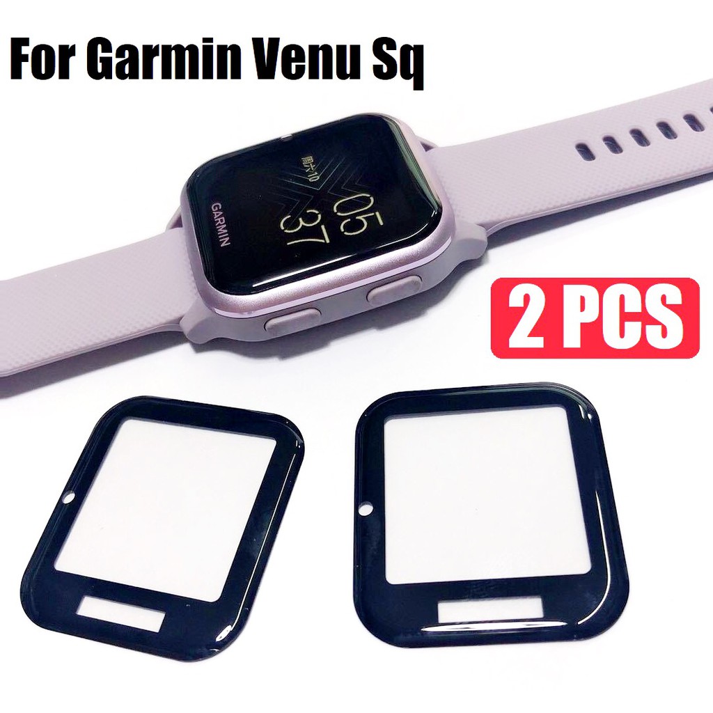 2PCS Garmin Venu Sq โปรแกรมรักษาหน้าจอ สำหรับ Venu Sq Screen Protector Explosion-proof PET Screen Protector Film Garmin Venu SQ Full Coverage Screen Film for Venu SQ