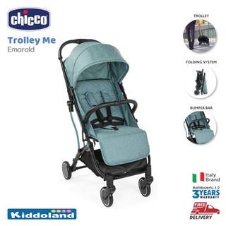 Chicco รถเข็นเด็กพับง่ายและลากด้วยมือเดียวTrolley Me Stroller