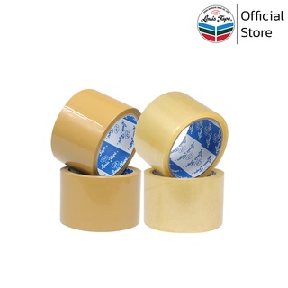 LOUIS TAPE เทปโอพีพี เทปปิดกล่อง OPP Tape 2 1/2นิ้ว  x 45 หลา กาวยางธรรมชาติ (5 ม้วน/แพ็ค)