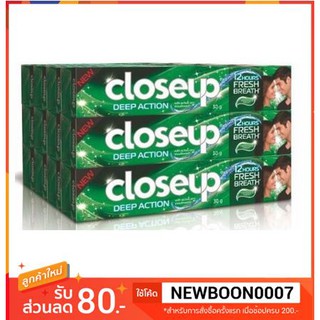 ใกล้ชิด ดีฟแอคชั่น ยาสีฟัน สูตรเมนทอล แฟลช 30กรัม แพ็ค12หลอด++Close up Deep Action Mental Flash Toothpaste 30g/tupe++