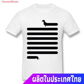 เสื้อยืดผ้าฝ้ายพิมพ์ลายแฟชั่น ConverShoes เสื้อยืดแขนสั้น Very Long Dog Dachshund T Shirt Unisex Leisure Homme Tee Shirt