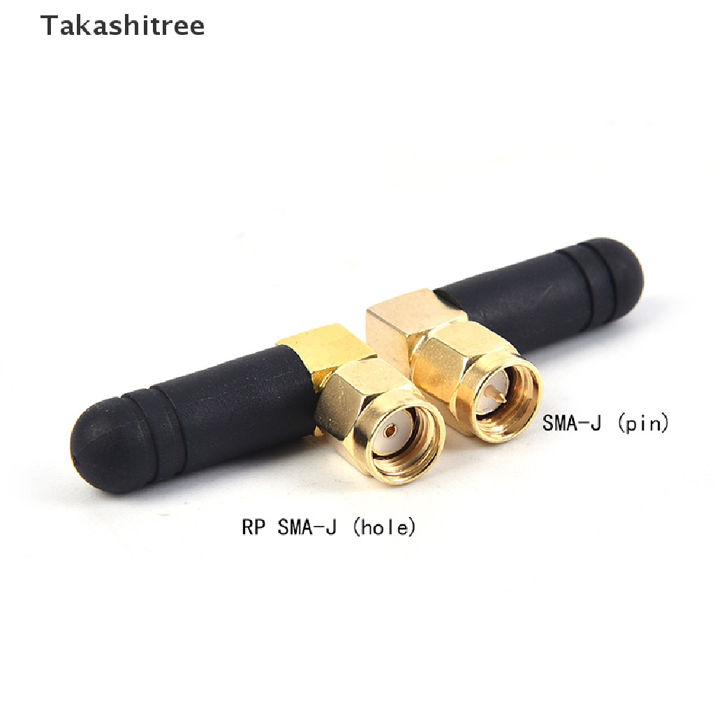 (Takashitree) 2PCS ยาง 3dBi 2.4ghz เสาอากาศ WIFI SMA ชายเราเตอร์เสาอากาศบลูทูธร้อน