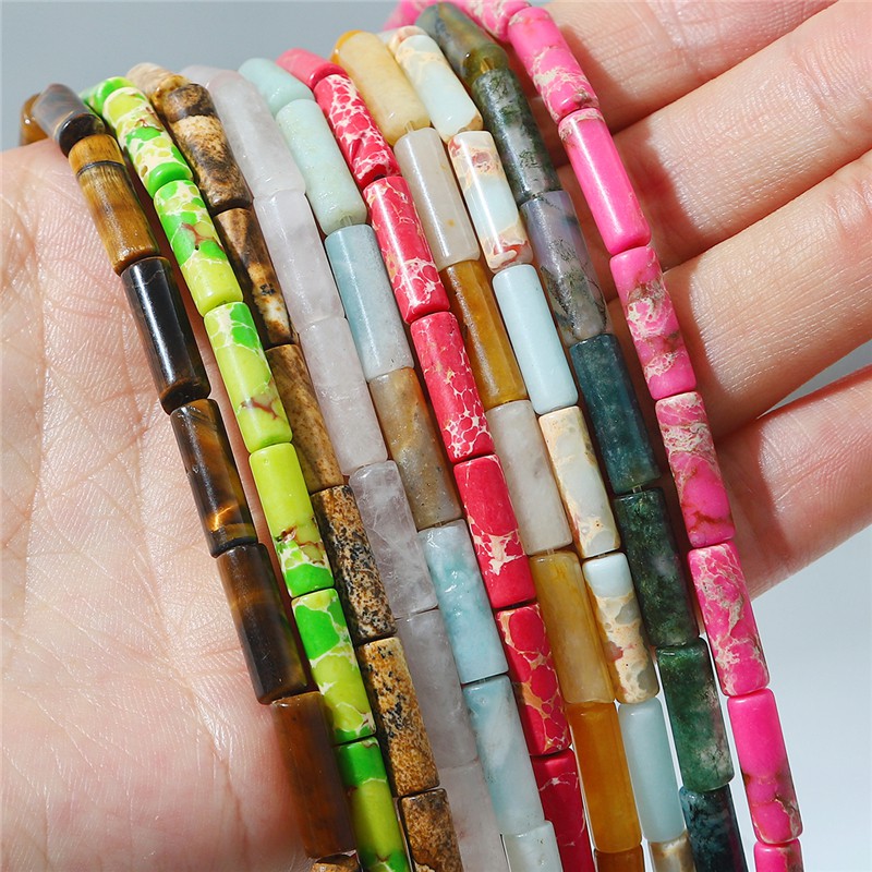 30 ชิ้น/ล็อตหินธรรมชาติสังเคราะห์ Tude ลูกปัดสําหรับเครื่องประดับทําลูกปัด DIY